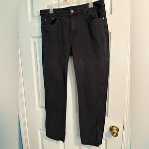 Black slim straight fit jeans